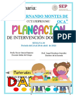 6° Sem30 Planeación de Intervención Docente Darukel 2022-2023