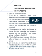 2 Preguntas Motivadoras Calor y Temperatura