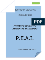 P.E.A.I.: Institucion Educativa INICIAL #2409