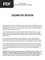 Geometry Summer Review