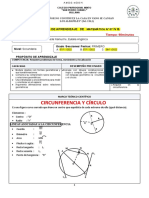 07 - Bimestre Iv Actividad o Tareas A Estudiantes - Circunferencia y Circulo