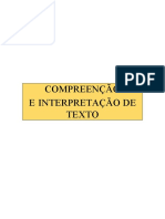 Compreenção e Interpretação de Texto