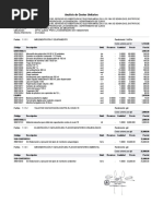 Analisis de Costos Unitarios