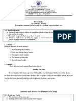 Grade 2 English Answer Sheet. Q1.Wk6