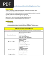 Chapter 6 - Products Services and Brands - Building Customer Value