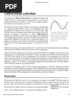 Differential Calculus - Wikipedia