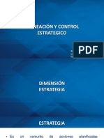 Planeación Dimensión Estrategia