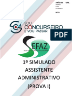 1º Simulado Assistente Administrativo (Prova I)