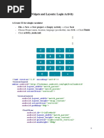 Exercise 2 - Widgets and Layouts