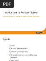 Introduction To Process Safety Identification of Hazards and Critical Controls