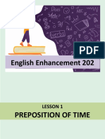 Preposition of Time