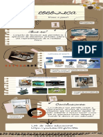 Infografía de Proceso Proyecto Collage Papel Marrón