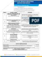 Cronograma de Admisiones 2023