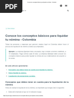 Conoce Los Conceptos Básicos para Liquidar Tu Nómina - Colombia