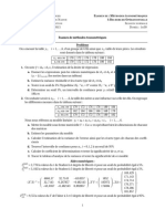 Examen de Méthodes Économétriques