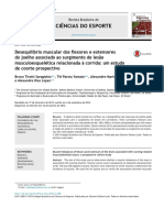 Desequilíbrio Muscular Dos Flexores e Extensores Do Joelho Associado Ao Surgimento de Lesão Musculoesquelética Relacionada À Corrida