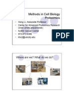 Methods in Cell Biology Proteomics - Hong Ki Et Al Lecture