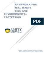 Legal Framework of Bio-Medical Waste