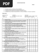 CATHETERIZATION Checklist