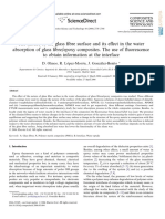 The Nature of The Glass Fibre Surface and Its Effect in The Water Absorption of Glass Fibre Epoxy Composites. The Use of Fluorescence To Obtain Information at The Interface (L)