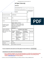 Acknowledgemnt Slip For Online Examination Form