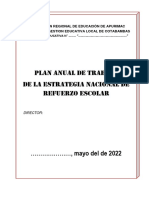 Propuesta de Plan de La Estrat. Refuerzo-Escolar 2022.