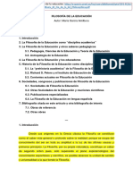 Filosofia de La Educacion