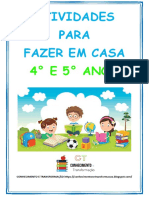 Atividades para Casa 5 Ano