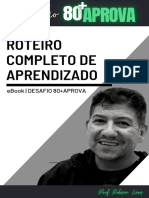 Ebook DESAFIO 80+APROVA - Roteiro de Aprendizado