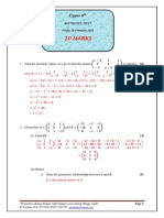 Answers Matrices Test - Trockers