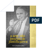 A Arte Nã o Precisa de Justificativa - H. R. Rookmaaker