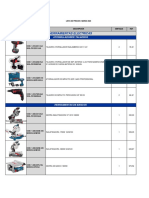 Lista de Precios Inversiones Umbrias Completa 03 2023