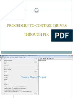 Procedure To Control Drives From PLC