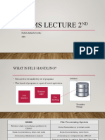 Dbms Lecture 2nd