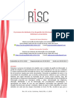 O Processo de Desbaste À Luz Da Gestão Da Informação