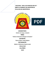 SEMANA 3 SISTEMA NACIONAL DE GESTION DE RIESGO DE DESASTRE Mallma Canahuaray Dayana Isabel