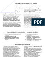 Funções Gerais Do Trato Gastrointestinal e Seu Controle