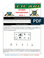 Examen Psicometrico PNP 2019 - 1 Rikchari