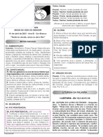 01 de Abril de 2021 Quinta Feira Santa