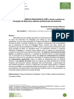 PRP - Teoria e Pratica Na Formação de Rede para Saberes Profissionais Da Docencia