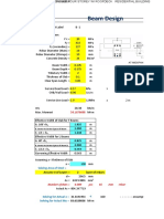 Beam Design Template