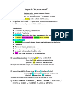 Leçon 9 - Et Pour Vous - Curso A1 FACET