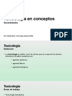 Tema No.1 - Toxicología en Conceptos