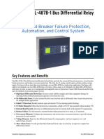 SEL-487B-1 Bus Differential Relay: Busbar and Breaker Failure Protection, Automation, and Control System