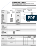 Cs Form No. 212 Revised Personal Data Sheet - New