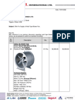 Ecil-22041808 - Akij Printing & Packages Ltd. - Offer For Axial Type Blower Fan