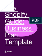 Business Plan Template From Shopify