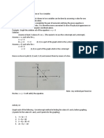 Graph of Linear Equation in Two Variable1 1