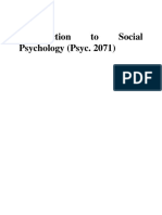 Intro Social Psyc 1