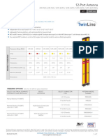 12-Port Antenna: 6-Band, 12-Port, 65°, XPOL, Panel Antenna, Variable Tilt, 2683 MM